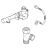 Corner valve VHJ100 for close coupled for Washlet GL 2.0 or Washlet EK 2.0