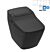 matt black all in one shower toilet 